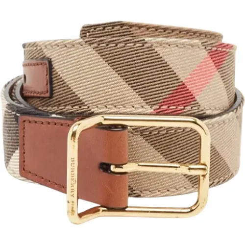 Pre-owned Belts, female, , Size: ONE SIZE Pre-owned Fabric belts - Burberry Vintage - Modalova