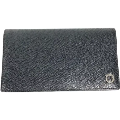 Pre-owned Wallets, male, , Size: ONE SIZE Pre-owned Leather wallets - Bvlgari Vintage - Modalova