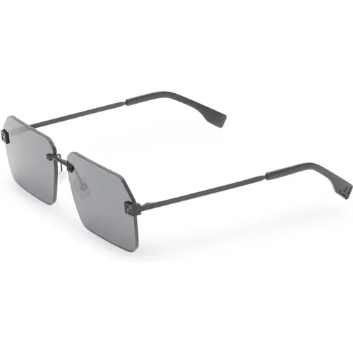 Sky Sunglasses Dark Grey Lenses , male, Sizes: 59 MM - Fendi - Modalova