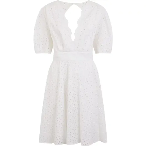 Sangallo Dress with Short Sleeves , female, Sizes: 3XL, XS, L, M, S - pinko - Modalova