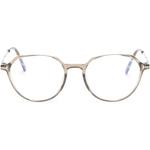 Glasses, male, , Size: 52 MM /Havana Optical Frame - Tom Ford - Modalova