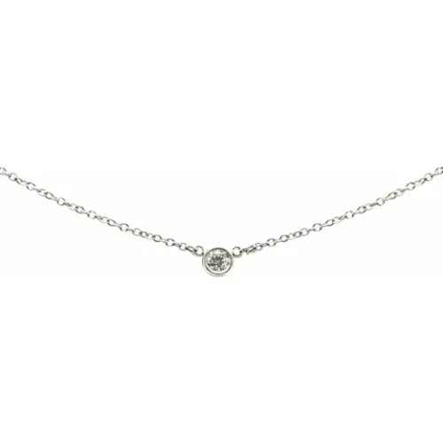 Pre-owned Platinum necklaces , female, Sizes: ONE SIZE - Tiffany & Co. Pre-owned - Modalova