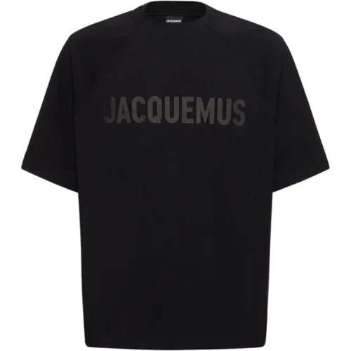 Typo T-Shirt Oversize Round Neck , male, Sizes: S - Jacquemus - Modalova