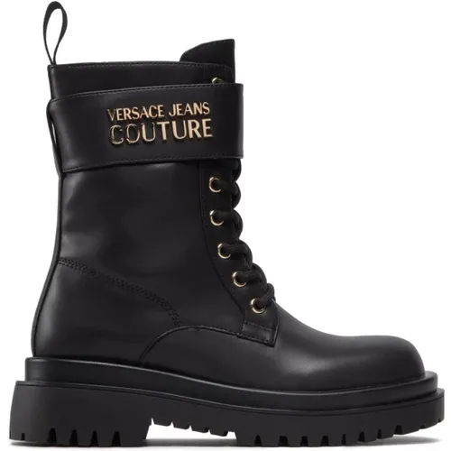 Kampfstiefel , Damen, Größe: 40 EU - Versace Jeans Couture - Modalova