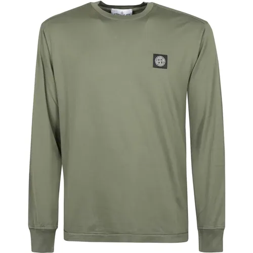 Lässiges Baumwoll-T-Shirt,Lässiges Baumwoll T-Shirt - Stone Island - Modalova