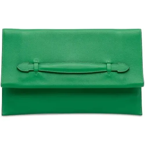 Pre-owned Clutches, female, , Size: ONE SIZE Pre-owned Leather clutches - Hermès Vintage - Modalova