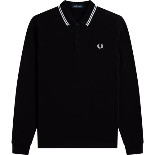 Striped Longsleeve Polo Shirt , male, Sizes: XL, M, S, L, 2XL - Fred Perry - Modalova