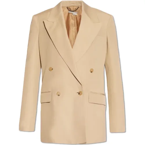 Blazers, female, , Size: 2XS Double-breasted blazer - Stella Mccartney - Modalova