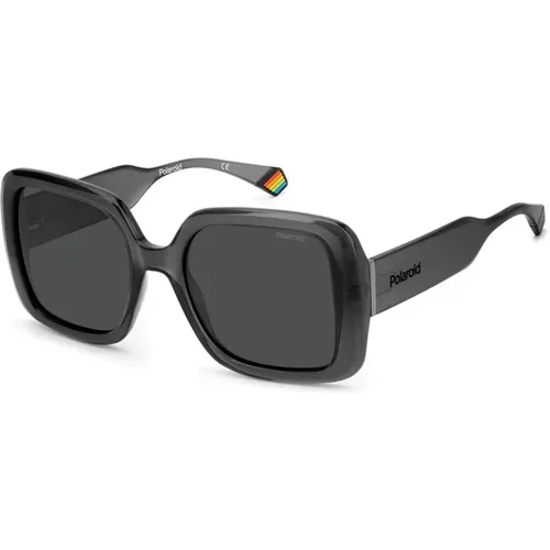 Graue Resin Sonnenbrille für Frauen - Polaroid - Modalova