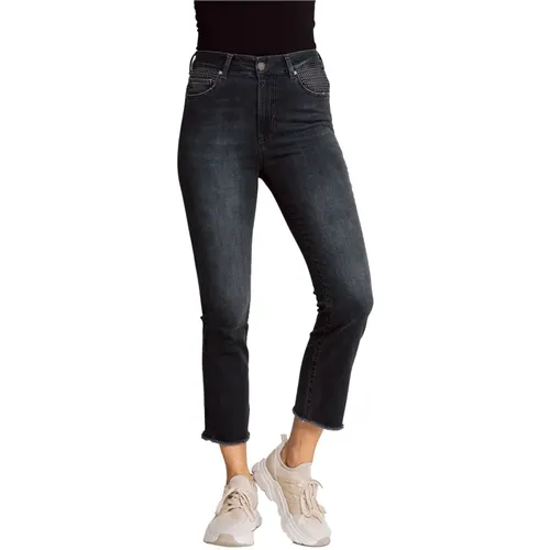 Blaue Capri Jeans Allegra , Damen, Größe: W30 - Zhrill - Modalova