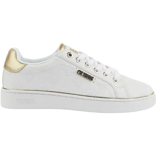 Gold Beckie Trainers Women , female, Sizes: 7 UK - Guess - Modalova