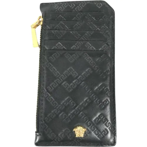 Pre-owned Wallets, male, , Size: ONE SIZE Pre-owned Leather wallets - Versace Pre-owned - Modalova