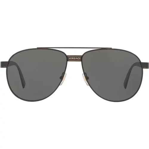 Phantos Metall Sonnenbrille mit Einzigartigem Stil - Versace - Modalova