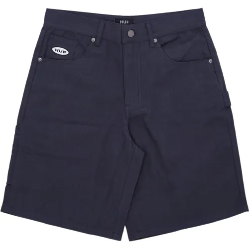 Navy Workman Short Trousers , male, Sizes: W36 - HUF - Modalova