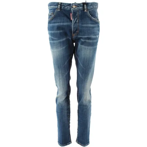 Herren Skinny Blaue Jeans , Herren, Größe: S - Dsquared2 - Modalova