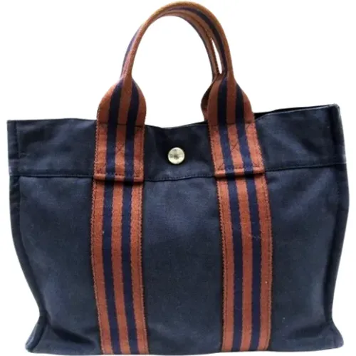 Pre-owned Canvas handbags , female, Sizes: ONE SIZE - Hermès Vintage - Modalova