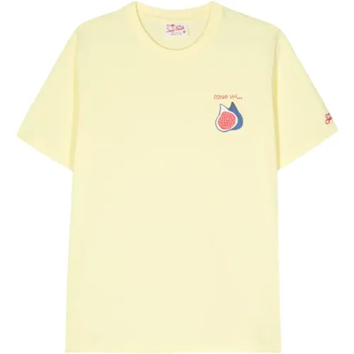 Gestreiftes T-Shirt für Männer , Herren, Größe: 2XL - MC2 Saint Barth - Modalova