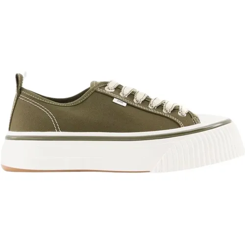 Sneakers, male, , Size: 10 US Low Top Ami 1980 Sneakers - Cotton - Dark Olive - Ami Paris - Modalova