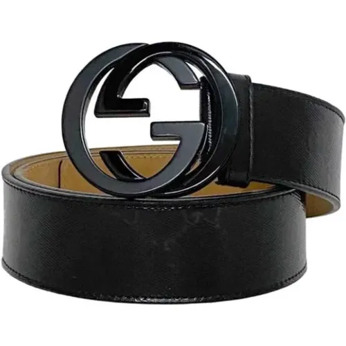 Pre-owned Belts, male, , Size: ONE SIZE Pre-owned Leather belts - Gucci Vintage - Modalova