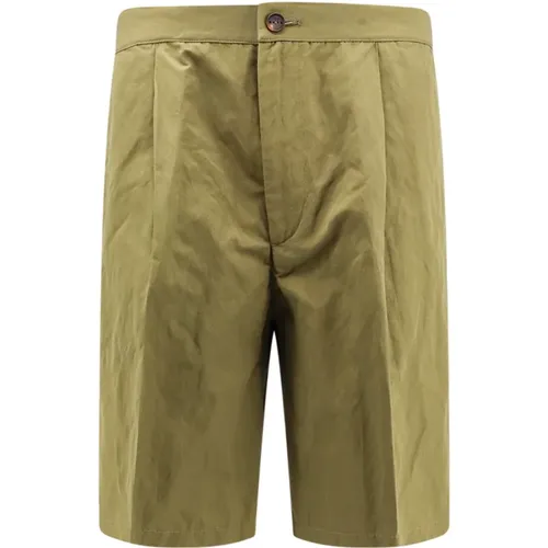 Grüne Shorts mit Reißverschluss und Knopf , Herren, Größe: XL - Hevo - Modalova