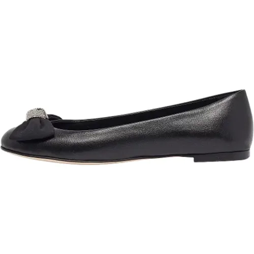 Pre-owned Leather flats , female, Sizes: 4 1/2 UK - Giuseppe Zanotti Pre-owned - Modalova