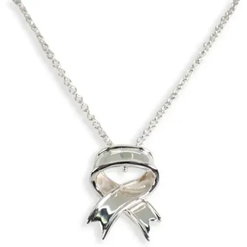 Pre-owned Jewellery, female, , Size: ONE SIZE Pre-owned Silver necklaces - Tiffany & Co. Pre-owned - Modalova