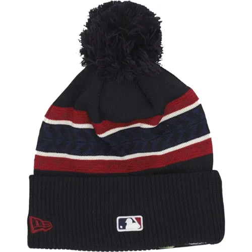 Beanies, male, , Size: ONE SIZE Cleveland Guardians Pom Pom Beanie - new era - Modalova