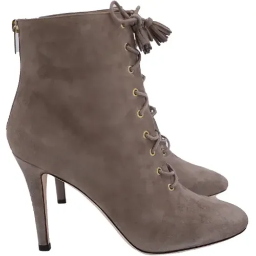 Pre-owned Suede boots , female, Sizes: 7 1/2 UK - Jimmy Choo Pre-owned - Modalova