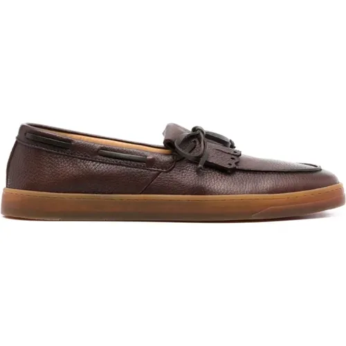 Leather Deck Shoes , male, Sizes: 7 UK - Henderson - Modalova