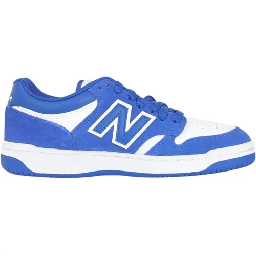 Klassische Weiße Blaue Sneakers , Damen, Größe: 37 1/2 EU - New Balance - Modalova