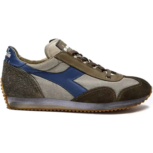 Graue Heritage Sneakers , Herren, Größe: 45 EU - Diadora - Modalova