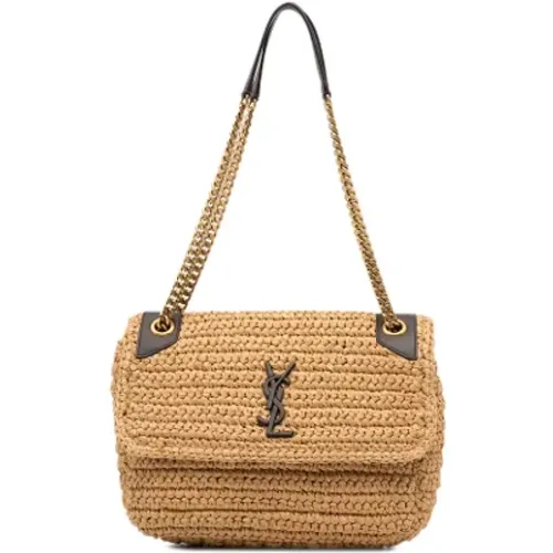 Pre-owned Shoulder Bags, female, , Size: ONE SIZE Pre-owned Raffia shoulder-bags - Yves Saint Laurent Vintage - Modalova