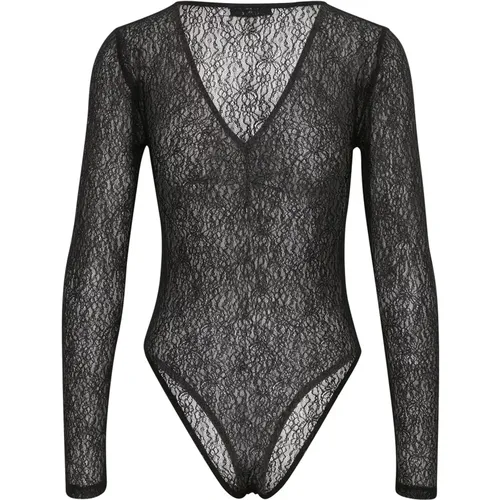 Body, female, , Size: L Bodystocking with V-Neck - Gestuz - Modalova