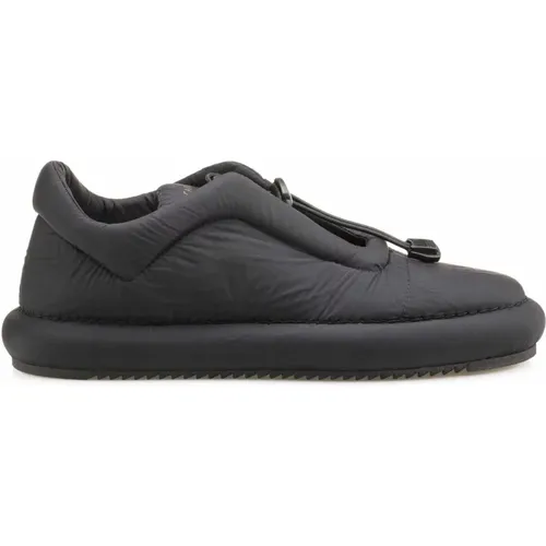 Schwarze Nylon-Sneaker mit elastischer Vorderseite , Damen, Größe: 37 EU - DEL Carlo - Modalova