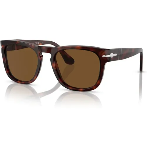 Sunglasses, unisex, , Size: 51 MM Classic Havana Sunglasses - Persol - Modalova