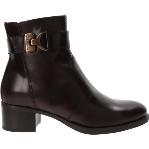 Leather Ankle Boots Elegant Quality Style , female, Sizes: 6 UK, 3 UK - Nerogiardini - Modalova