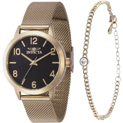 Wildflower 47277 Women's Quartz Watch - 34mm - with matching bracelet , female, Sizes: ONE SIZE - Invicta Watches - Modalova