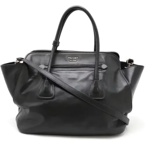 Pre-owned Tote Bags, female, , Size: ONE SIZE Pre-owned Leather handbags - Prada Vintage - Modalova