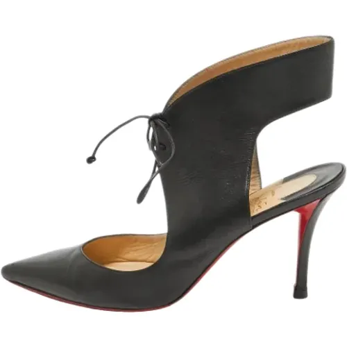 Pre-owned Leather heels , female, Sizes: 7 1/2 UK - Christian Louboutin Pre-owned - Modalova