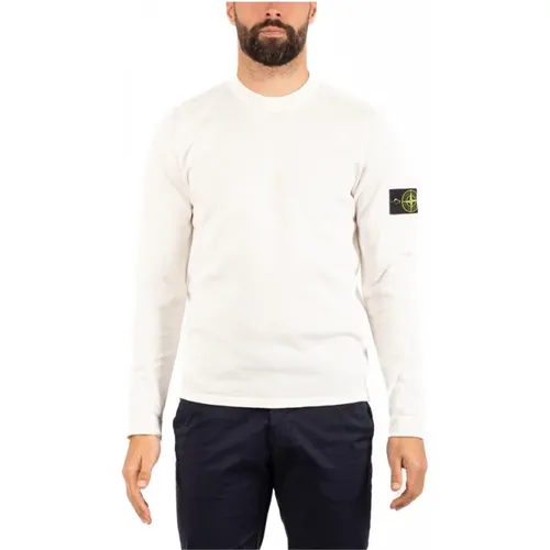 Herren Casual T-shirt , Herren, Größe: L - Stone Island - Modalova