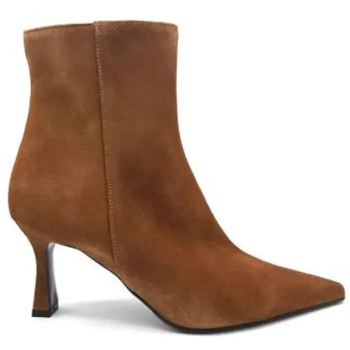 Suede Ankle Boot with Internal Zipper , female, Sizes: 6 UK, 3 UK, 4 UK, 5 UK - Roberto Festa - Modalova