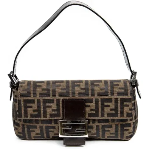 Pre-owned Canvas shoulder-bags , female, Sizes: ONE SIZE - Fendi Vintage - Modalova