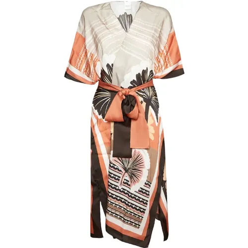 Elegant Floral Kimono Beachwear , female, Sizes: ONE SIZE - Max Mara - Modalova