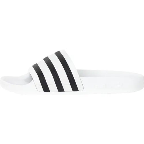 Weiße Gummisandalen mit bunten Streifen - adidas Originals - Modalova