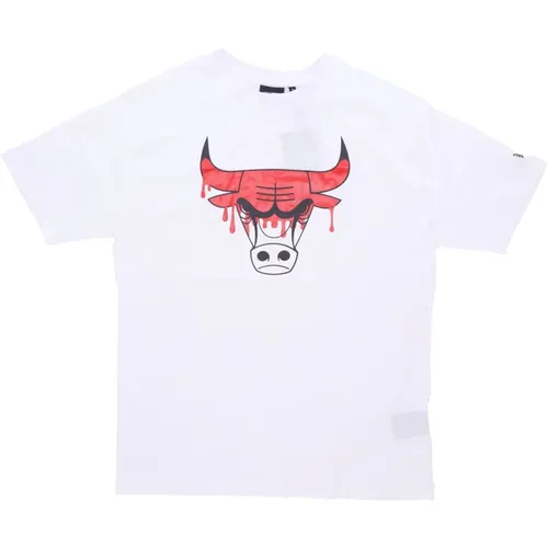 T-Shirts, male, , Size: L Chicago Bulls Logo Tee /Red - new era - Modalova