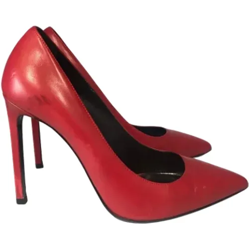 Pre-owned Pumps, female, , Size: 7 US Pre-owned Leather heels - Saint Laurent Vintage - Modalova