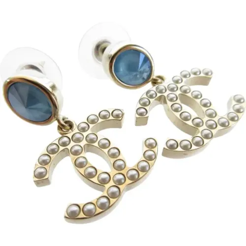 Pre-owned Jewellery, female, , Size: ONE SIZE Pre-owned Metal earrings - Chanel Vintage - Modalova