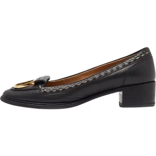 Pre-owned Leather heels , female, Sizes: 5 UK - Salvatore Ferragamo Pre-owned - Modalova