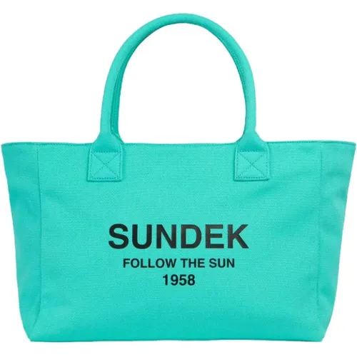 Strandtasche mit Schriftzug Sundek - Sundek - Modalova