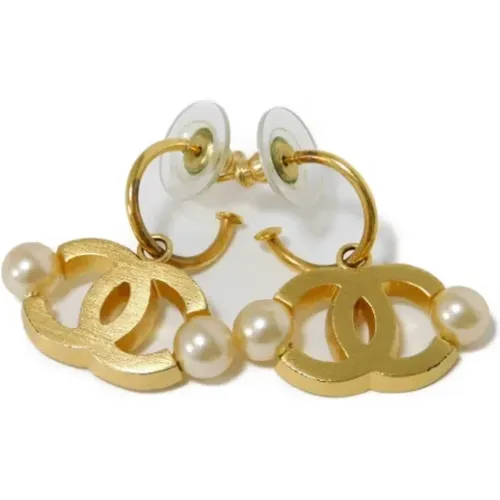 Pre-owned Plastic earrings , female, Sizes: ONE SIZE - Chanel Vintage - Modalova